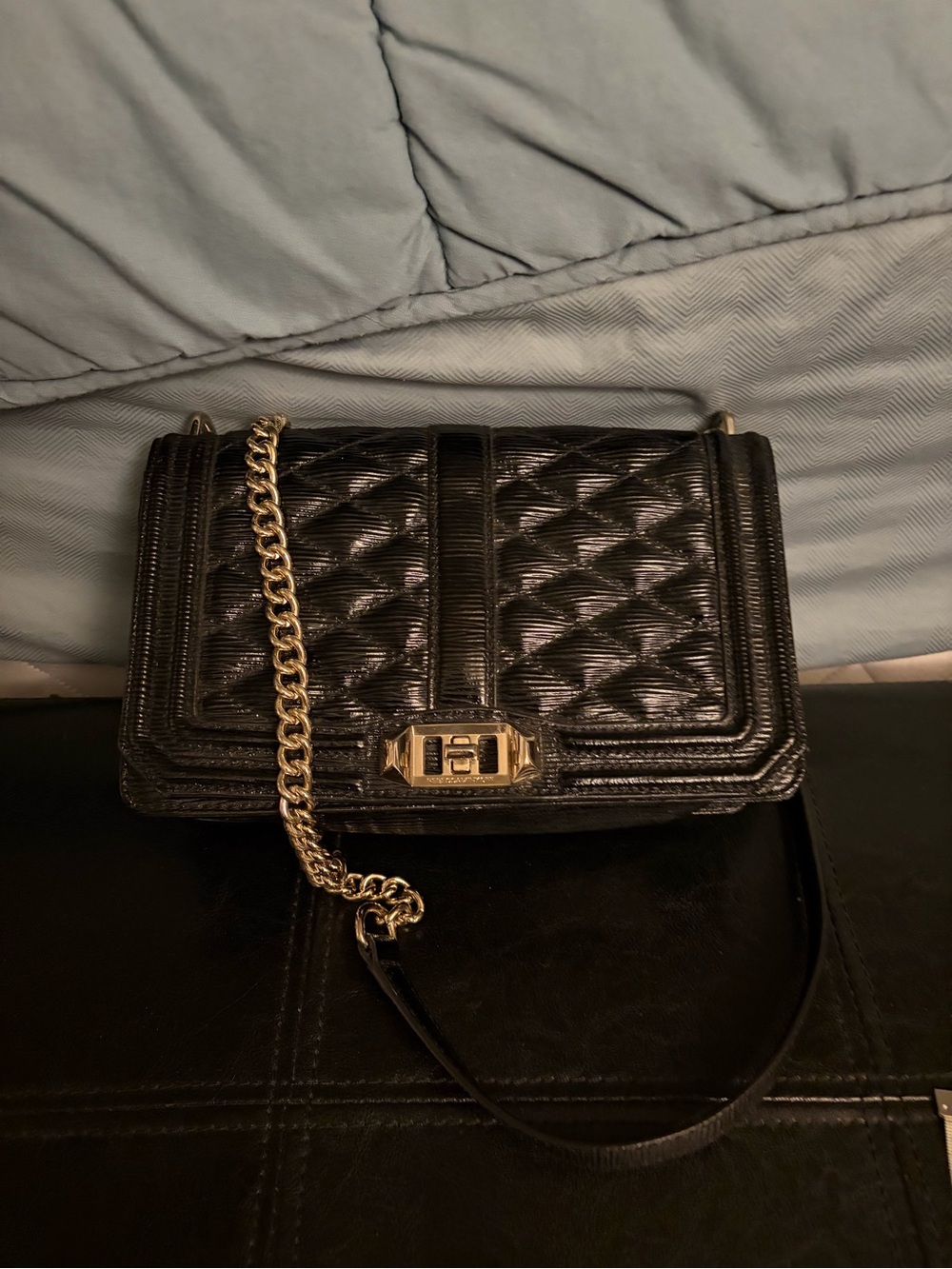 Rebecca Minkoff Black Patent Leather Bag